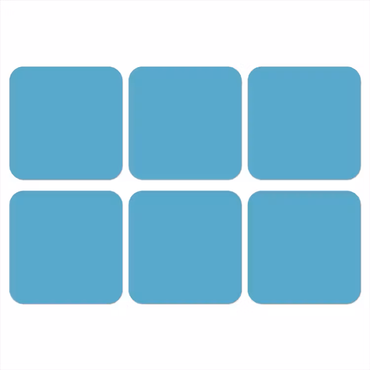 Onderzetter - Ocean - Teal - Blauw — 1