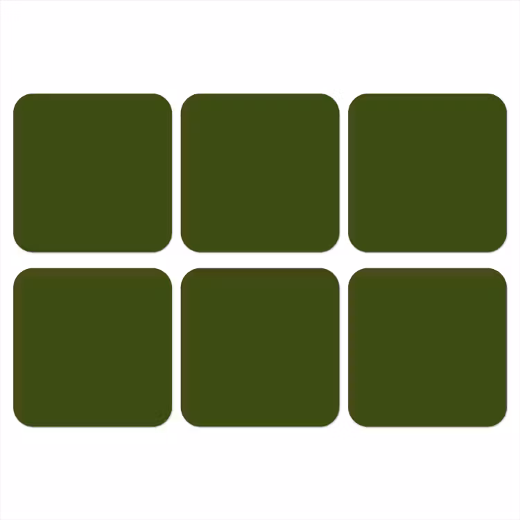 Onderzetter - Olive - Drab - Groen — 1