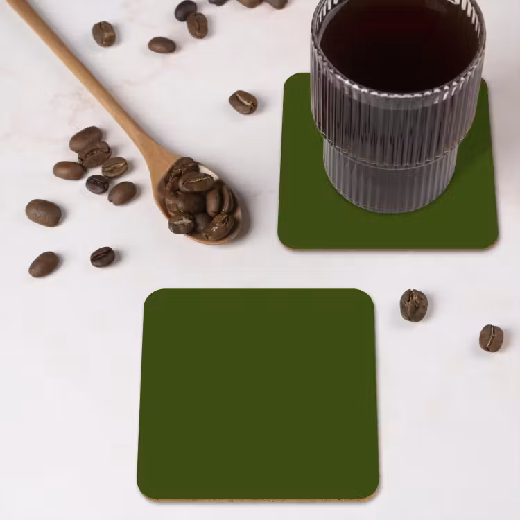 Onderzetter - Olive - Drab - Groen — 4
