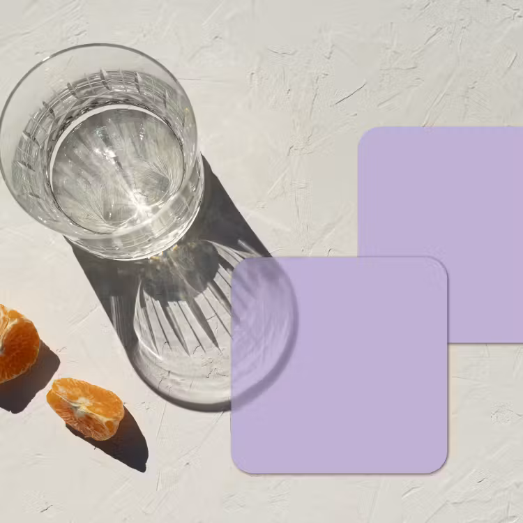 Onderzetter - Pastel - Lilac - Paars — 3
