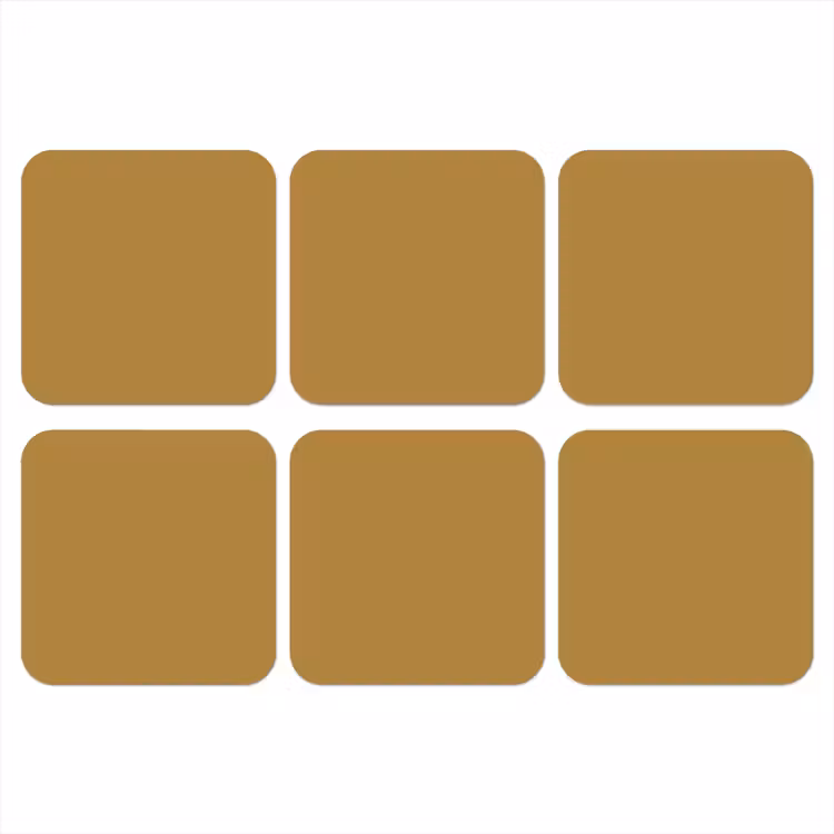 Onderzetter - Rhythmic - Ochre - Geel — 1