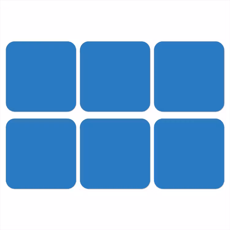 Onderzetter - Royal - Blue - Blauw — 1