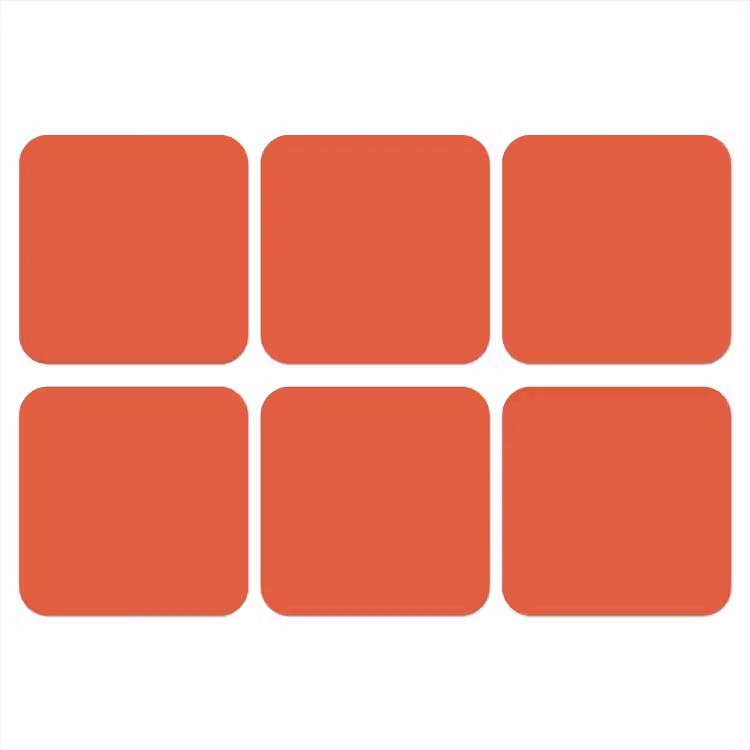 Onderzetter - Rustic - Clay - Oranje — 1