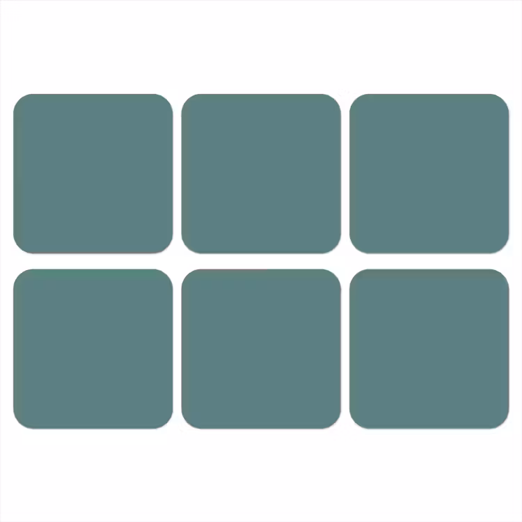 Onderzetter​ - Serene - Teal - Blauw — 1