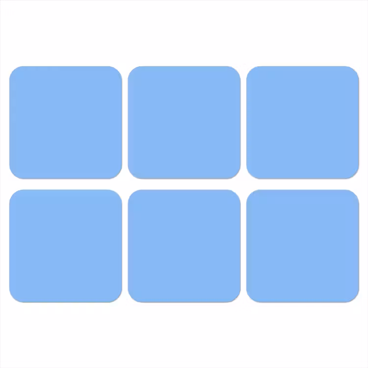 Onderzetter - Sky - Glow - Blauw — 1