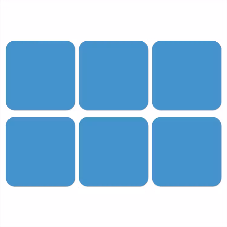 Onderzetter - Steel - Blue - Blauw — 1