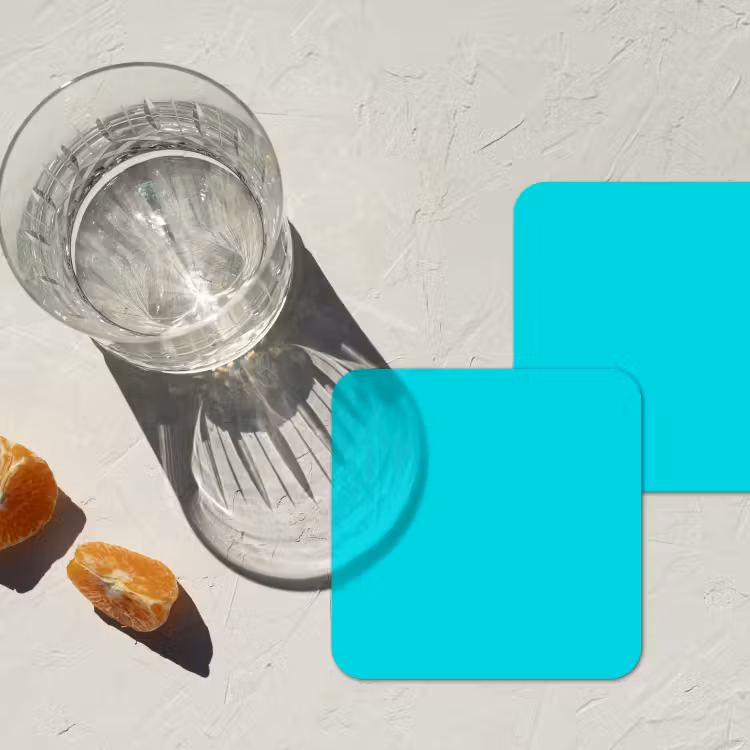 Onderzetter - Vivid - Aquamarine - Turkoois — 3