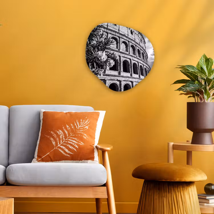 Organisch schilderij - Forex - Architectuur - Colosseum - Rome - Historisch - Zwart-wit — 3