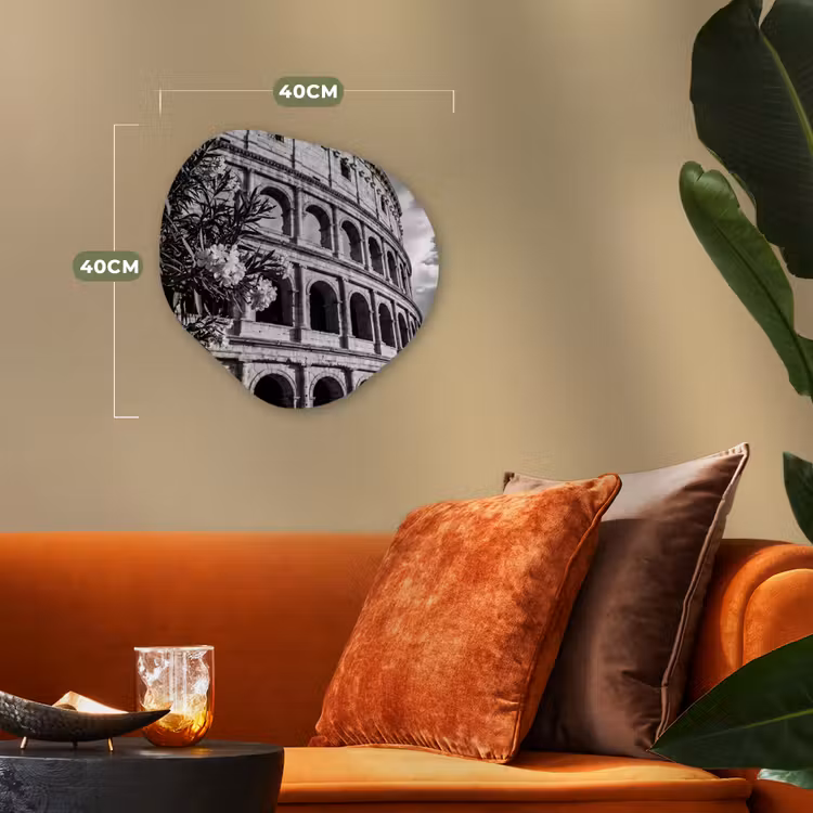 Organisch schilderij - Forex - Architectuur - Colosseum - Rome - Historisch - Zwart-wit — 4