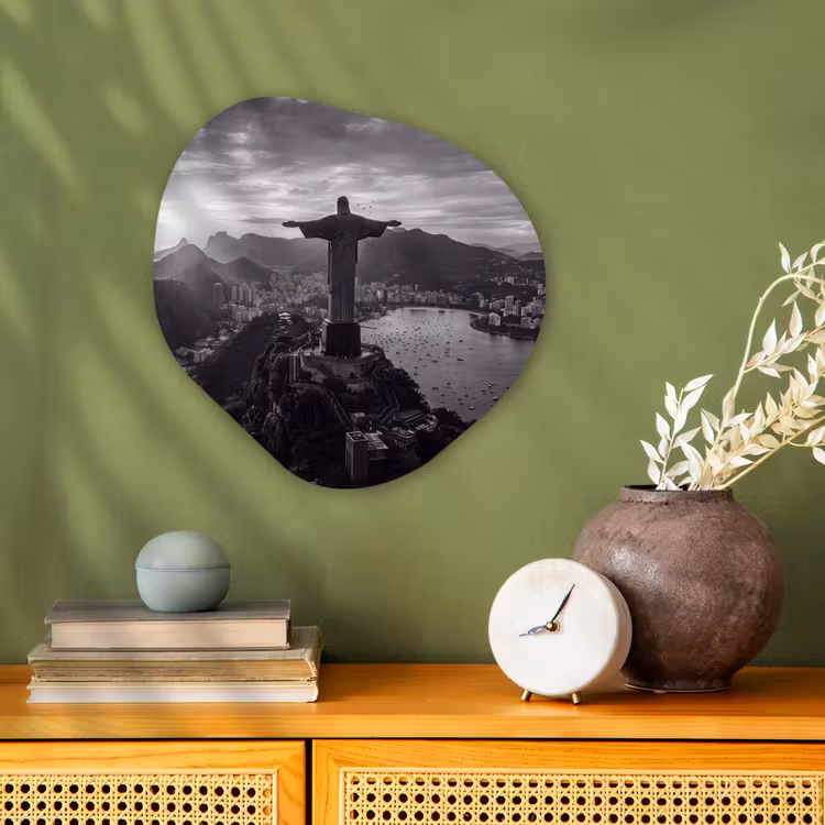 Organisch schilderij - Forex - Monument - Stadsgezicht - Landschap - Zwart-wit — 2
