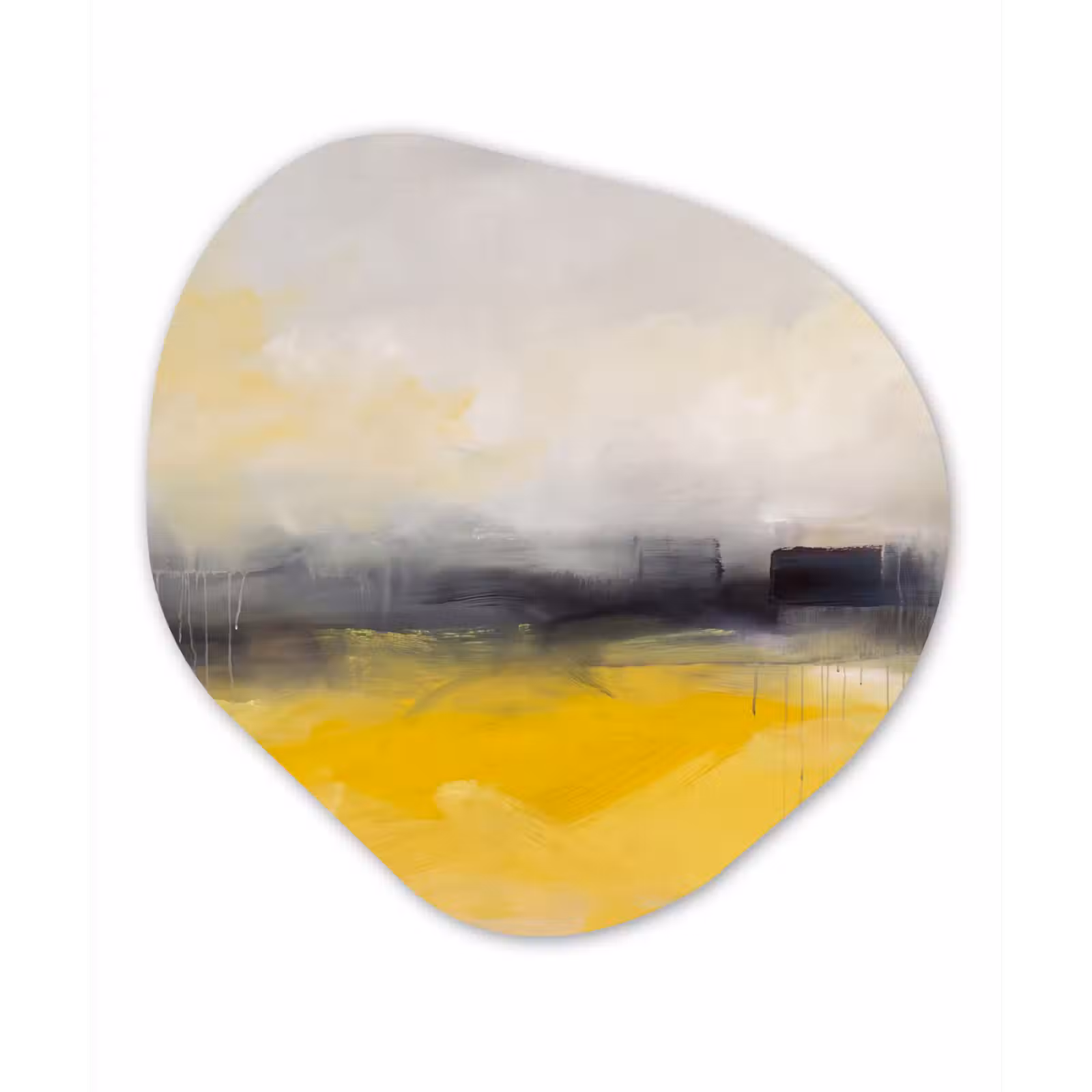 Organisch schilderij - Forex - Abstract - Landschap - Modern - Geel — 1