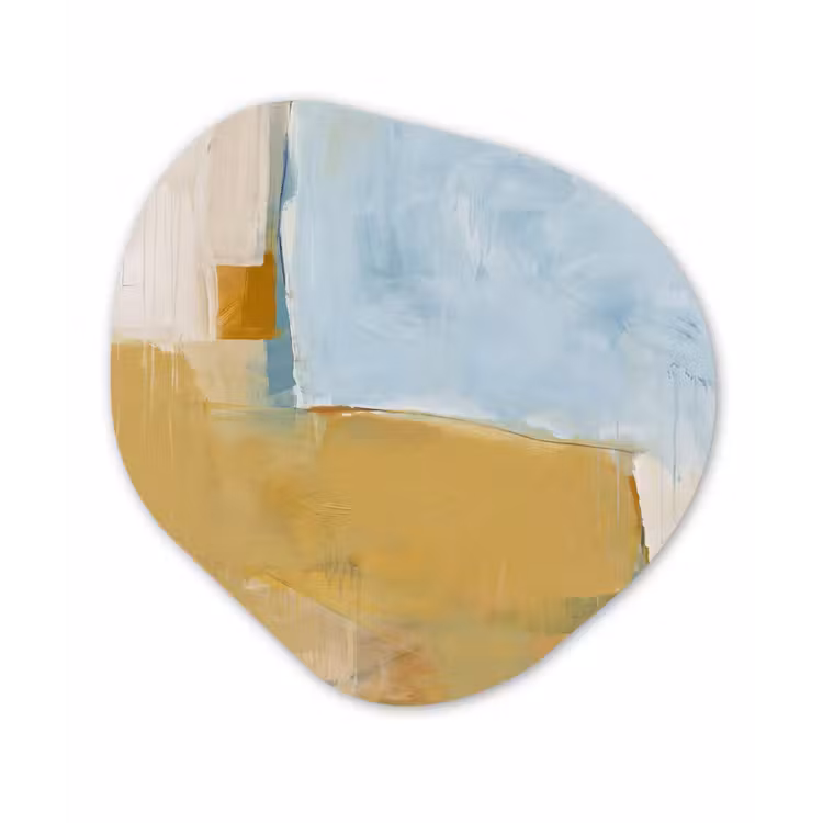 Organisch schilderij - Forex - Abstract - Kleuren - Kunst - Modern - Blauw — 1