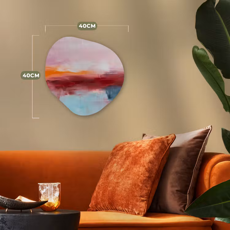 Organisch schilderij - Forex - Abstract - Kleuren - Modern - Kunst - Roze — 4