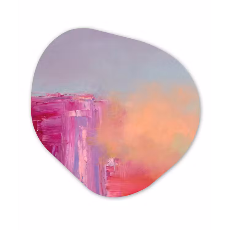 Organisch schilderij - Forex - Abstract - Kleuren - Modern - Roze — 1