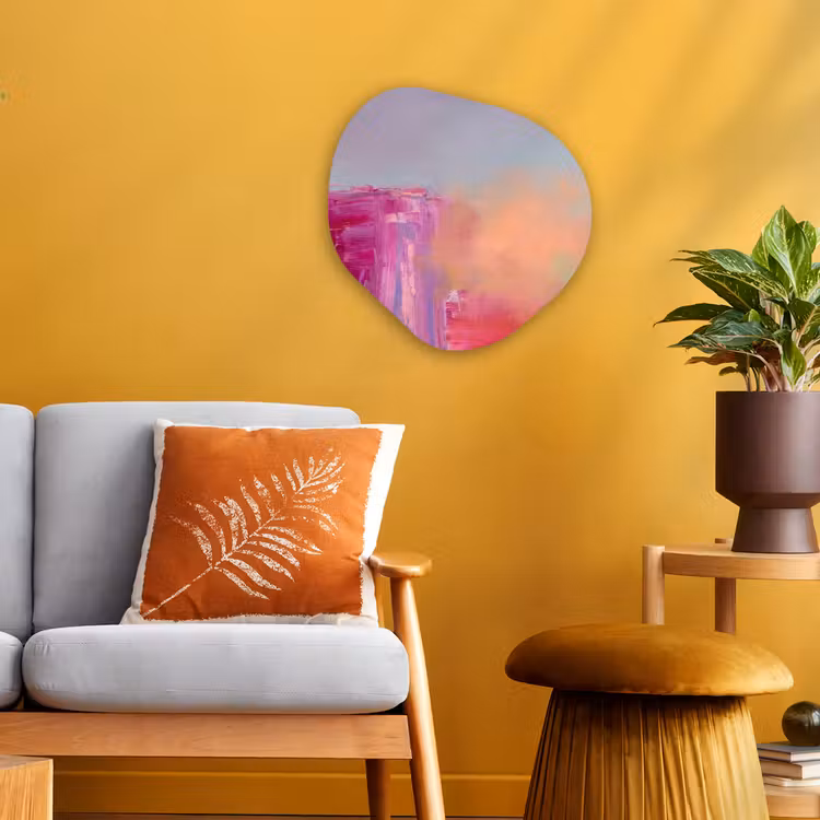 Organisch schilderij - Forex - Abstract - Kleuren - Modern - Roze — 3