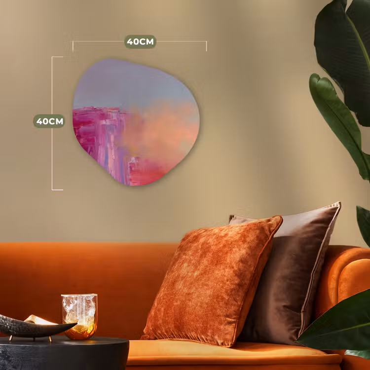 Organisch schilderij - Forex - Abstract - Kleuren - Modern - Roze — 4