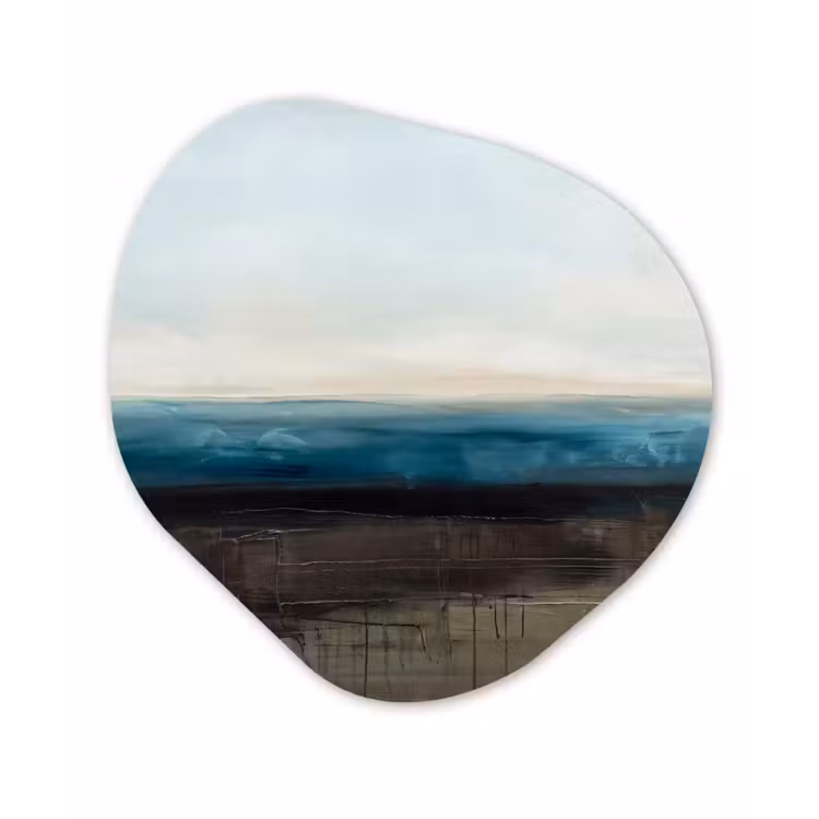 Organisch schilderij - Forex - Abstract - Landschap - Horizon - Blauw - Modern — 1