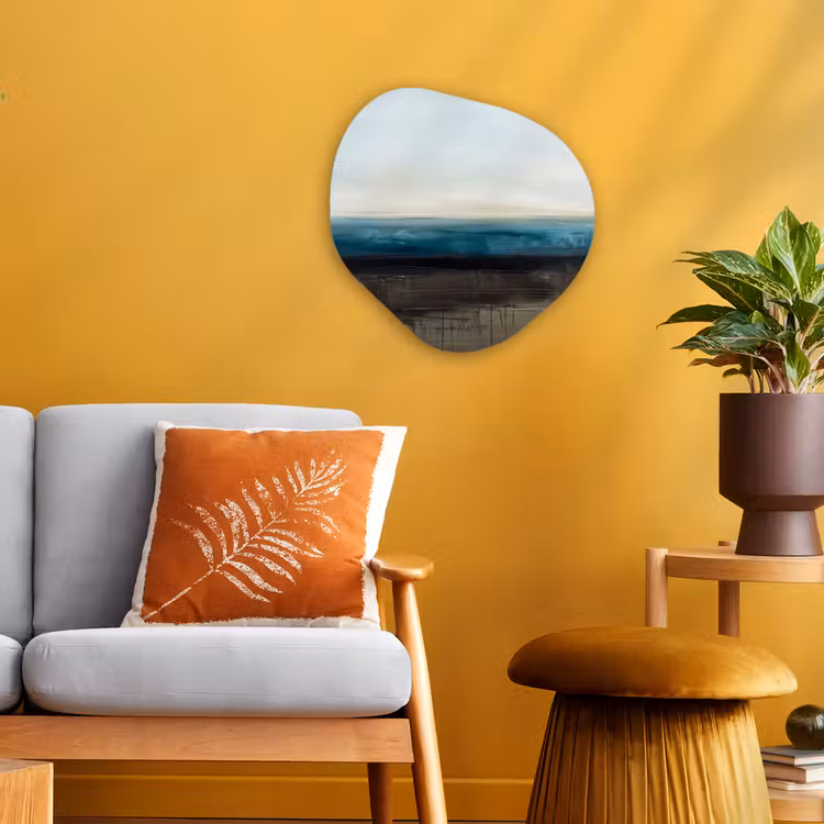 Organisch schilderij - Forex - Abstract - Landschap - Horizon - Blauw - Modern — 3