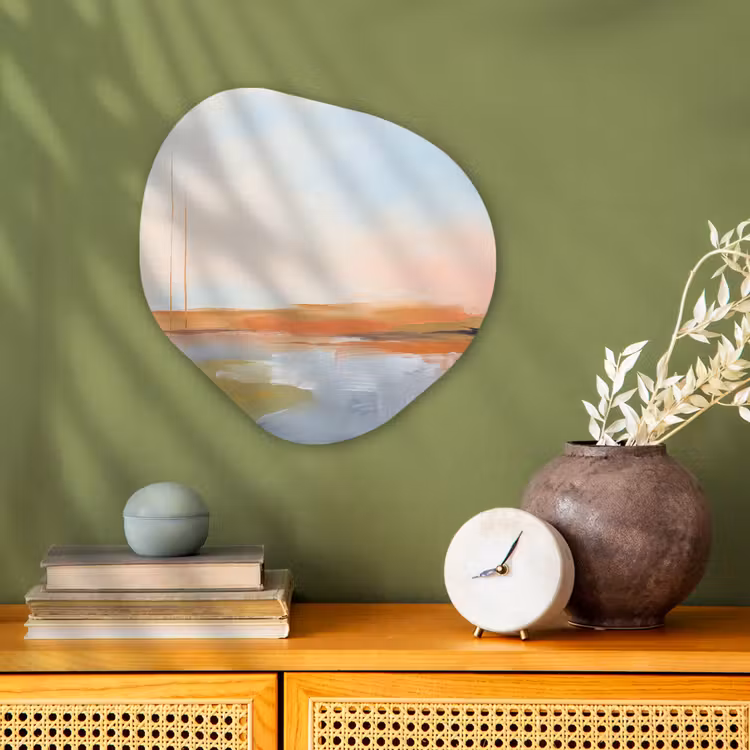 Organisch schilderij - Forex - Abstract - Landschap - Horizon - Modern - Kleurrijk — 2