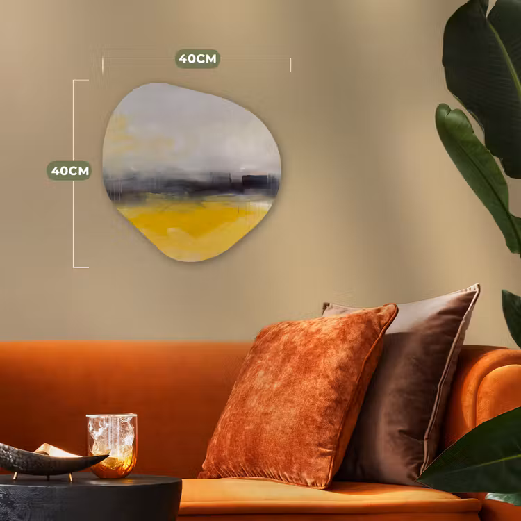 Organisch schilderij - Forex - Abstract - Landschap - Modern - Geel — 4