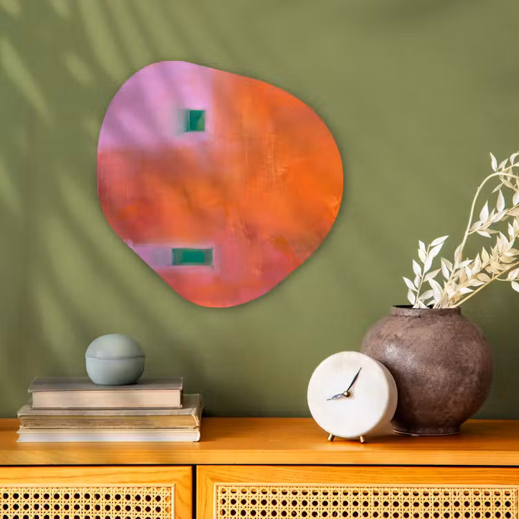 Organisch schilderij - Forex - Abstract - Vlakken - Kunst - Modern - Oranje — 2