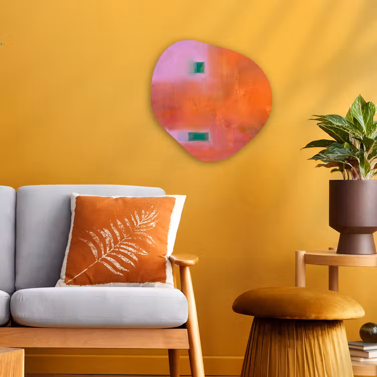 Organisch schilderij - Forex - Abstract - Vlakken - Kunst - Modern - Oranje — 3