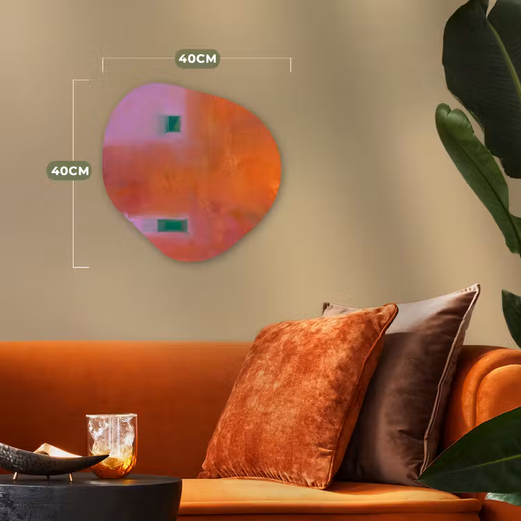 Organisch schilderij - Forex - Abstract - Vlakken - Kunst - Modern - Oranje — 4