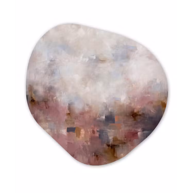 Organisch schilderij - Forex - Abstract - Vloeiend - Kunst - Modern - Beige — 1