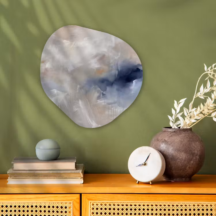 Organisch schilderij - Forex - Abstract - Wolken - Sfeer - Modern - Beige — 2