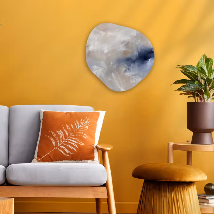 Organisch schilderij - Forex - Abstract - Wolken - Sfeer - Modern - Beige — 3