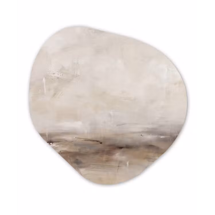Organisch schilderij - Forex - Abstrakt - Landschap - Modern - Beige - Kunst — 1
