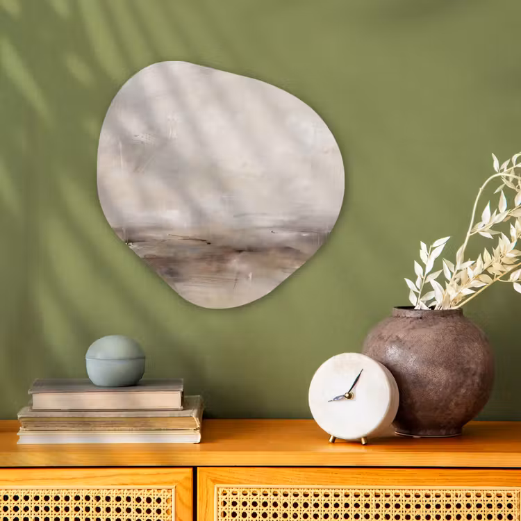 Organisch schilderij - Forex - Abstrakt - Landschap - Modern - Beige - Kunst — 2