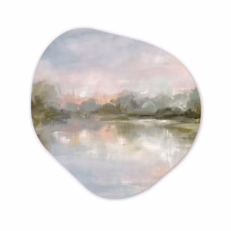 Organisch schilderij - Forex - Natuur - Landschap - Abstract - Water - Groen — 1