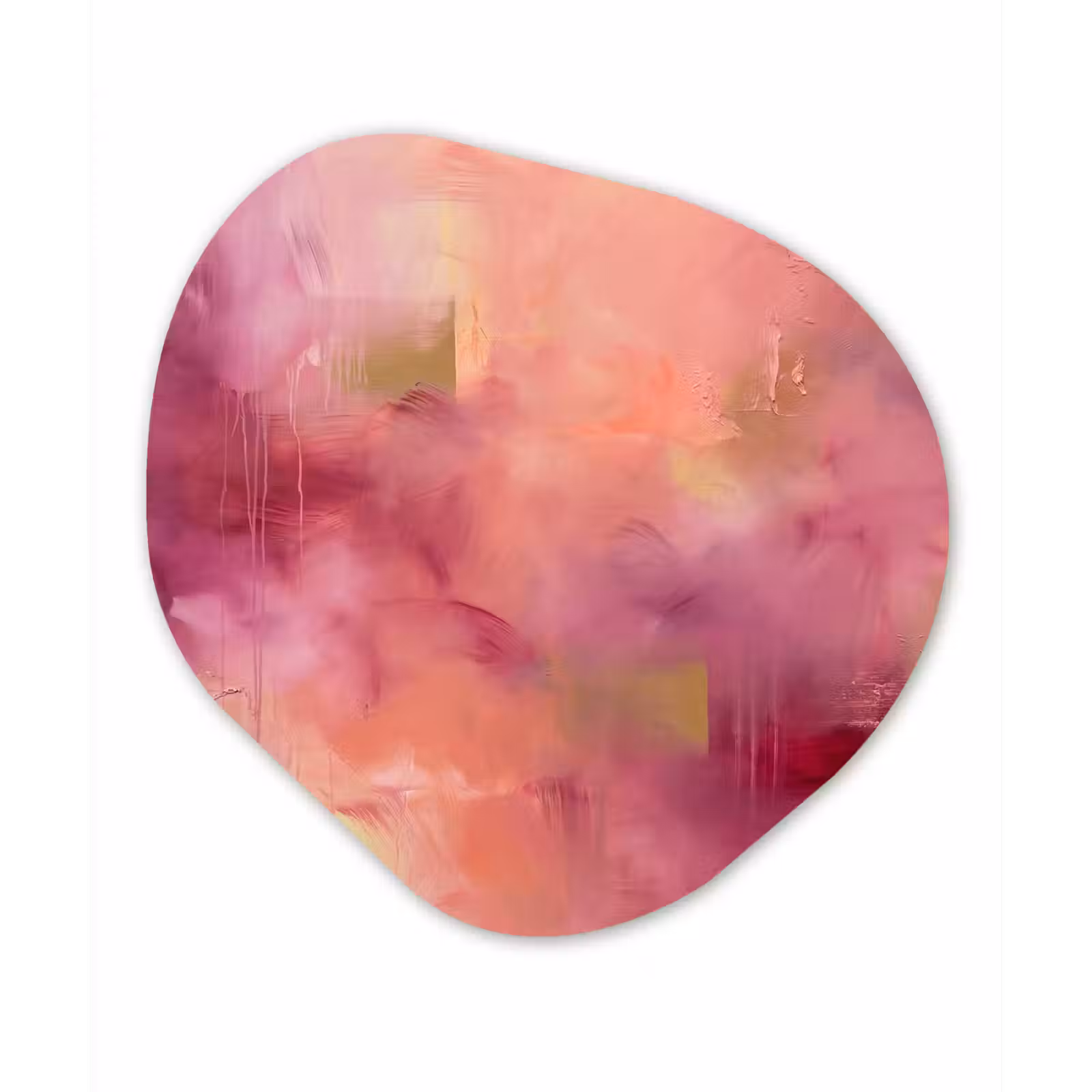Organisch schilderij - Forex - Abstract - Kleuren - Modern - Roze - Paars — 1