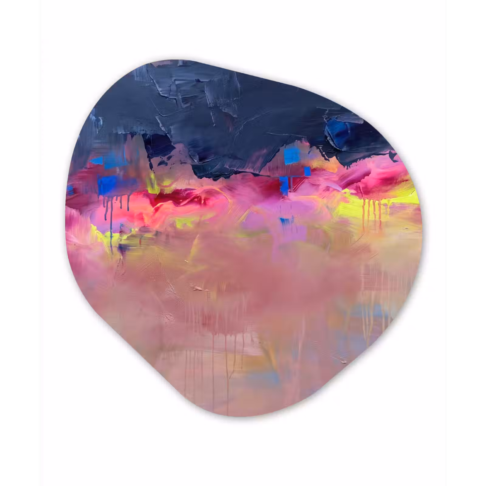 Organisch schilderij - Forex - Abstract - Textuur - Kleuren - Modern - Roze — 1