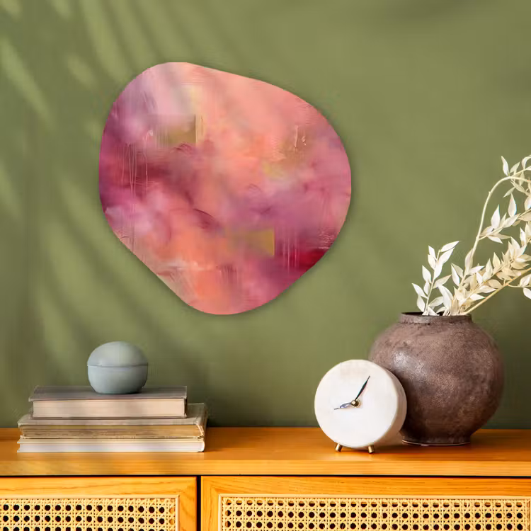 Organisch schilderij - Forex - Abstract - Kleuren - Modern - Roze - Paars — 2