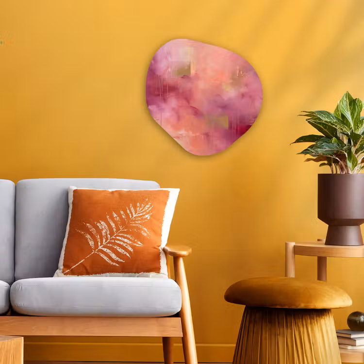 Organisch schilderij - Forex - Abstract - Kleuren - Modern - Roze - Paars — 3