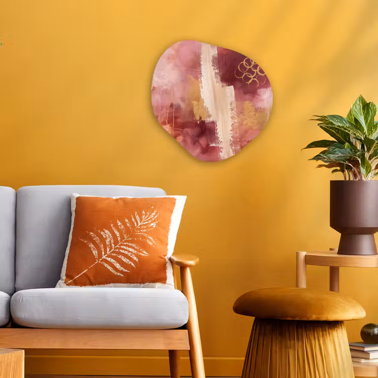 Organisch schilderij - Forex - Abstract - Rood - Goud - Modern - Kunst — 3