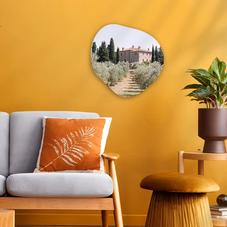 Organisch schilderij - Forex - Landhuis - olijfboom - gaard — 3