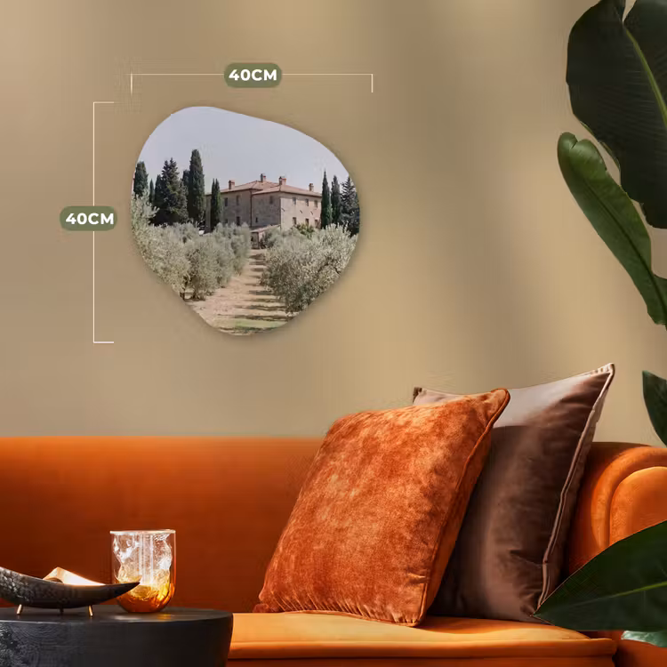 Organisch schilderij - Forex - Landhuis - olijfboom - gaard — 4