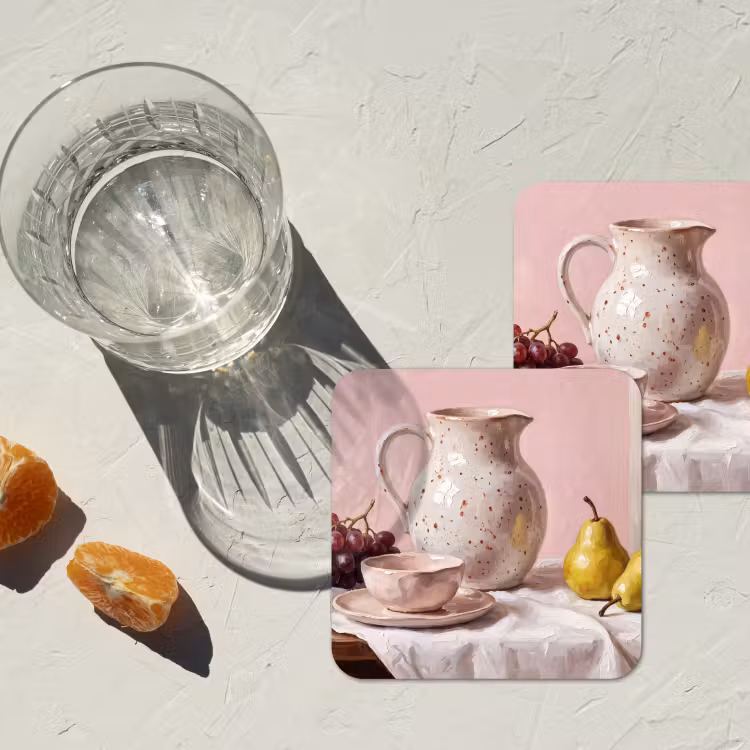 Onderzetter - Stilleven - Fruit - Roze — 3