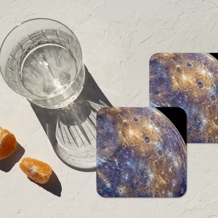 Onderzetter - Planeet - Kraters - Ruimte — 3