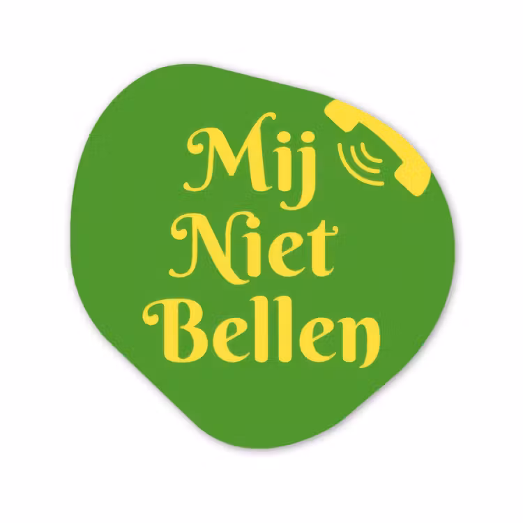Organisch schilderij - Forex - Mij niet bellen - Telefoon - Groen — 1