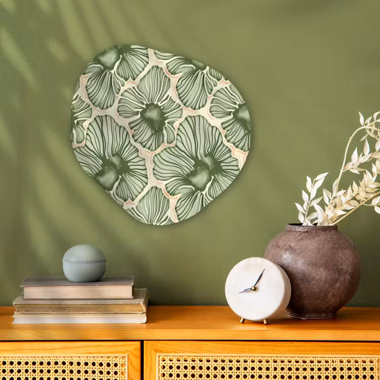 Organisch schilderij - Forex - Groen - Botanisch - Bloemen - Organisch - Patroon — 2