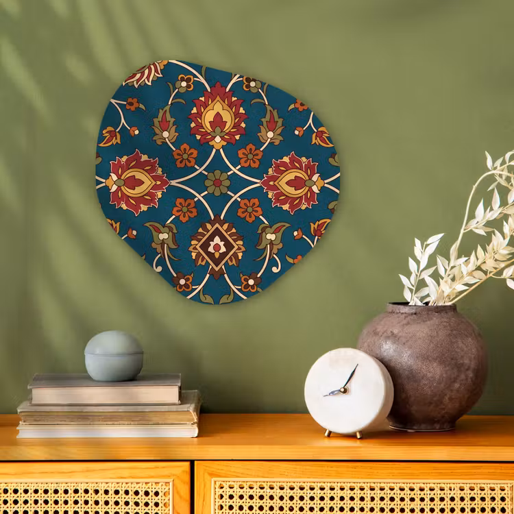 Organisch schilderij - Forex - Ornament - Flora - Traditioneel - Klassiek - Blauwgroen — 2