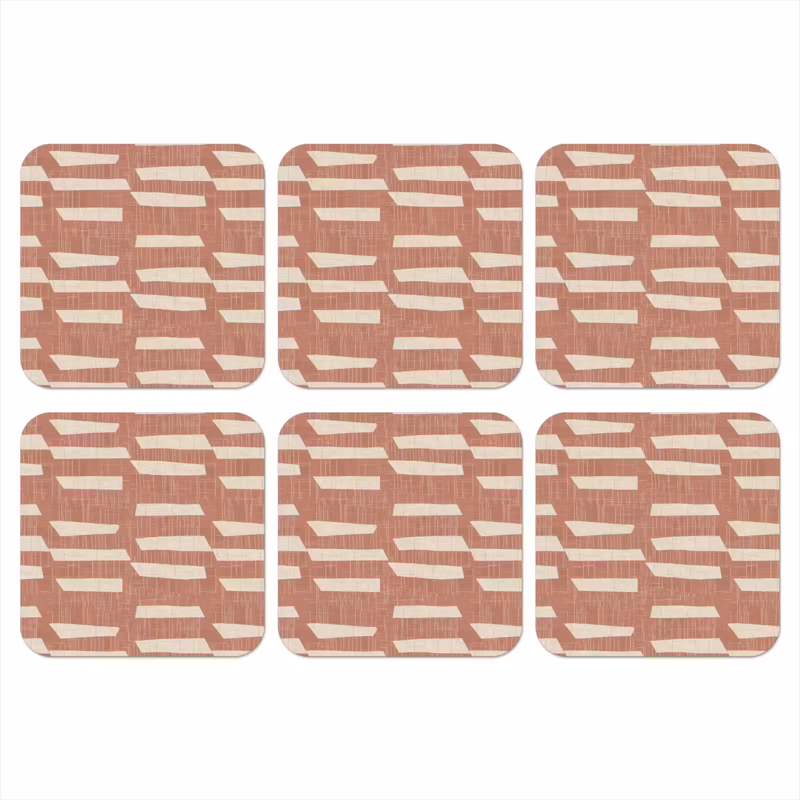 Onderzetter - Terracotta - Abstract - Textuur - Patroon — 1