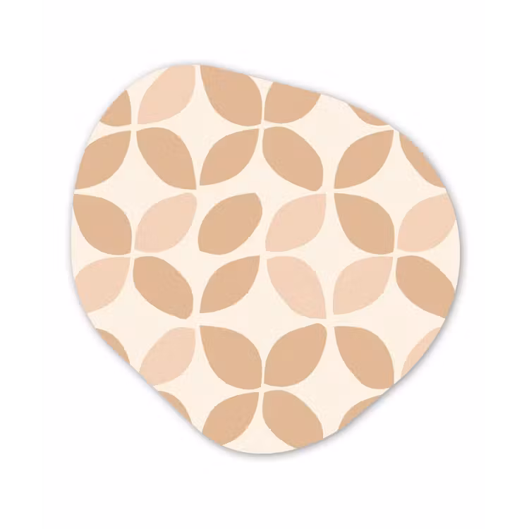 Organisch schilderij - Forex - Beige - Bladeren - Minimalistisch - Patroon — 1