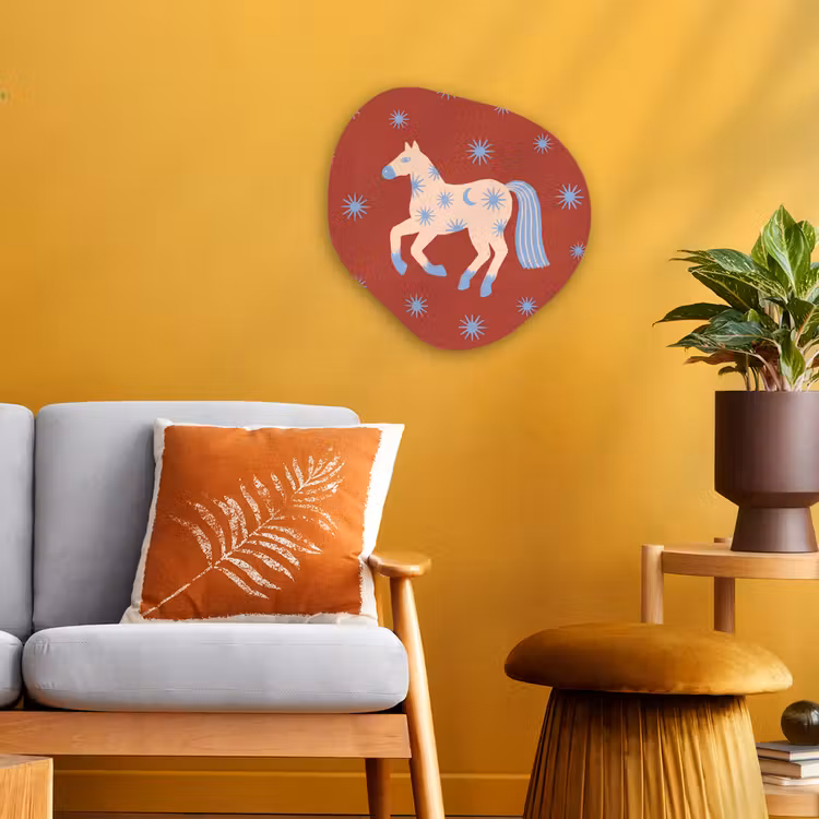 Organisch schilderij - Forex - Dieren - Sterren - Maan - Abstract - Rood — 3