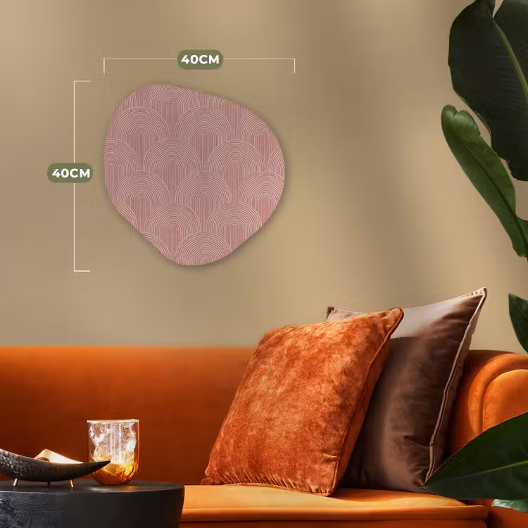 Organisch schilderij - Forex - Oudroze - Bogen - Deco - Lijnen — 4