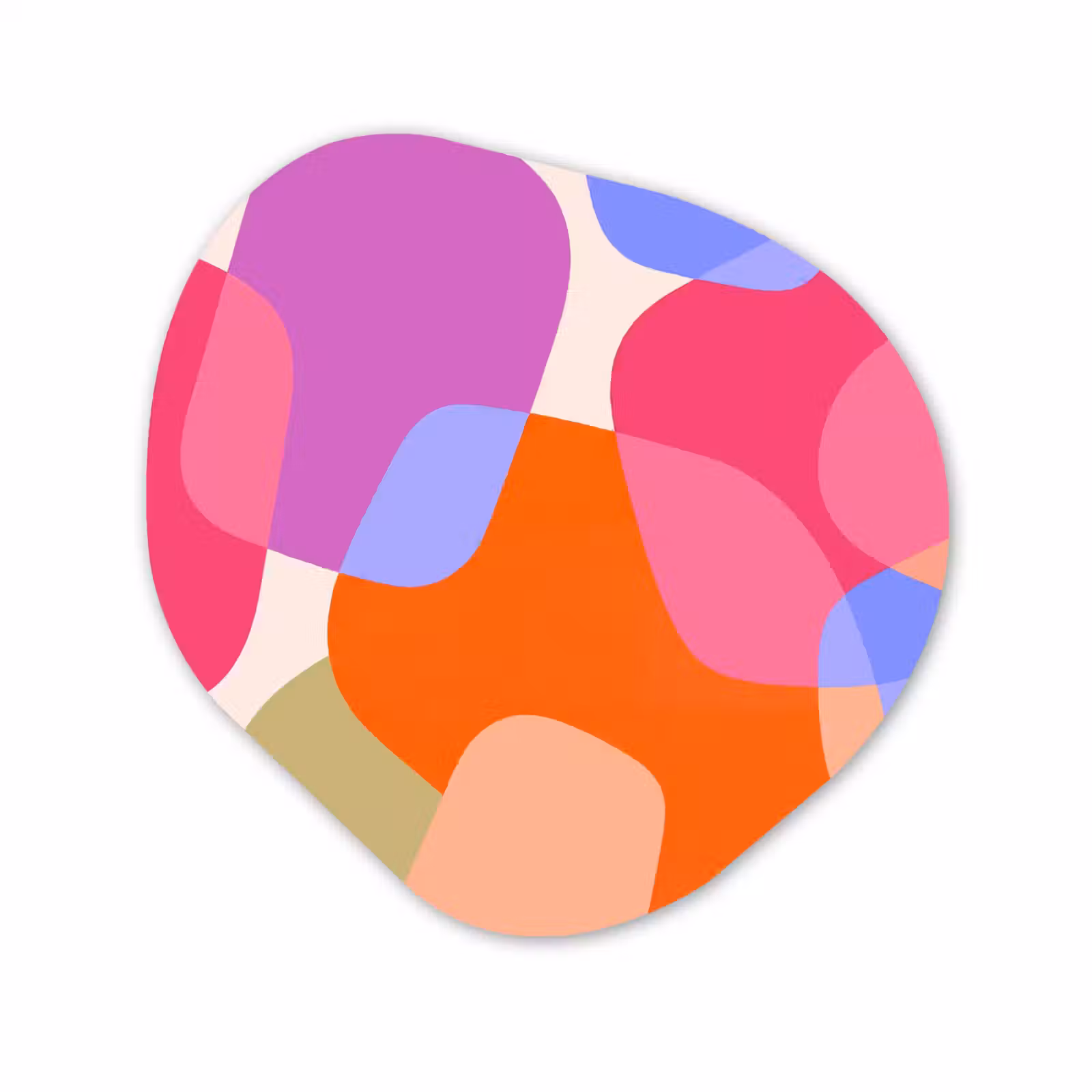 Organisch schilderij - Forex - Abstract - Vormen - Modern - Kleurrijk — 1